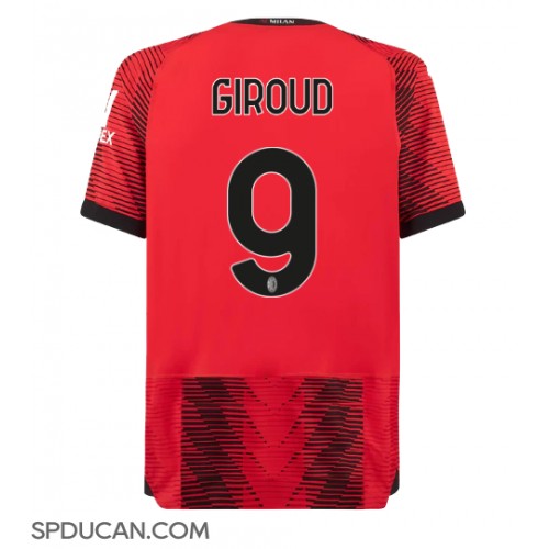 Muški Nogometni Dres AC Milan Olivier Giroud #9 Domaci 2023-24 Kratak Rukav